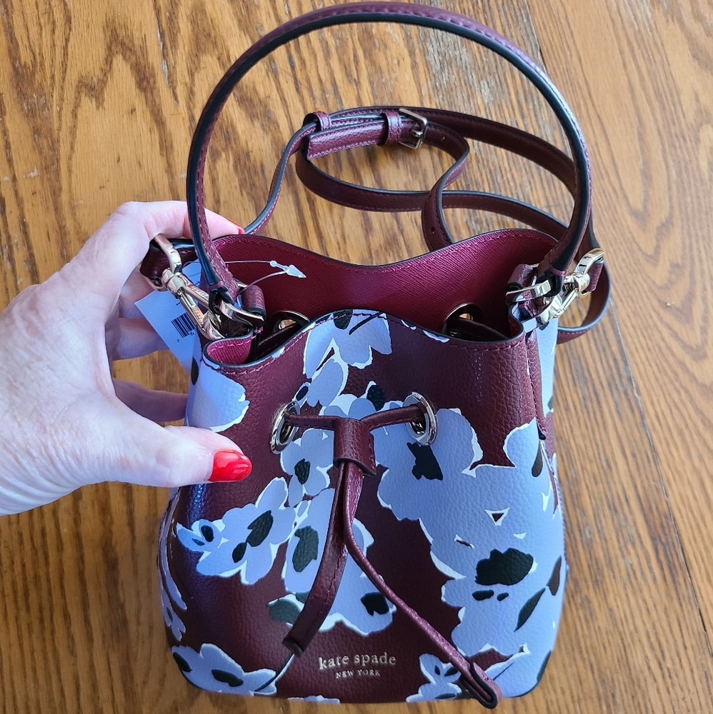👀50% OFF 👀 NWT‼️ STUNNING Kate Spade ♠️ small bucket bag purse - Picture 5 of 16